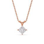 Load image into Gallery viewer, 2.50-carat-princess-cut-kite-solitaire-diamond-pendant-in-rose-gold-FDPD10811prangle1-2.50_ct-rg?v=1758014492