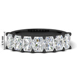 Load image into Gallery viewer, 2.50-carat-radiant-cut-diamond-wedding-band-in-black-gold-FD8008RAB-2.50CT-NL-BG-HW