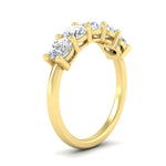 Load image into Gallery viewer, 2.50-carat-round-diamond-5-stone-wedding-band-in-yellow-gold-FDENS141ROBANGLE2-2.50CT-NL-YG