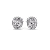 Load image into Gallery viewer, Bezel Stud Earring Oval Diamond