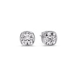Load image into Gallery viewer, Bezel Set Cushion Diamond Stud Earrings