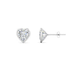 Load image into Gallery viewer, Heart Shape Bezel Stud Earring