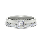 Load image into Gallery viewer, 2.50-mm-asscher-cut-solitaire-ring-with-eternity-band-in-white-gold-fdens11590assleep-2.50mm-nl-wg_c977d50b-c509-4e28-9dce-00ab01e2bc08.jpg?v=1760333122