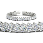 Load image into Gallery viewer, 24-carat-emerald-diagonal-tennis-bracelet-in-white-gold-fdbrc11518angle2-6.00x4.00-nl-wg.jpg?v=1764932190