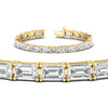 Load image into Gallery viewer, modern-east-west-set-emerald-cut-bracelet-yellow-gold-fdbrc10220em-17-00ct-nl-yg