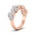 Load image into Gallery viewer, 3-carat-alternative-pear-and-round-diamond-wedding-band-ring-in-rose-gold-FD9174BANGLE2-3.00CT-NL-RG