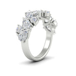 Load image into Gallery viewer, 3-carat-alternative-pear-and-round-diamond-wedding-band-ring-in-white-gold-FD9174BANGLE2-3.00CT-NL-WG