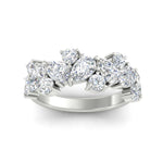 Load image into Gallery viewer, 3-carat-alternative-pear-and-round-diamond-wedding-band-ring-in-white-gold-FD9174BANGLE5-3.00CT-NL-WG