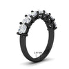 Load image into Gallery viewer, 3-carat-classic-cushion-cut-seven-stone-diamond-ring-in-black-gold-fdwb9497cuangle2-3.00ct-nl-bg-hw?v=1773313652