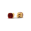 Load image into Gallery viewer, 3-carat-cushion-cut-ruby-basket-stud-earring-in-yellow-gold-fdear10411cugrudrangle4-3.00ct-nl-yg.jpg