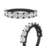 Load image into Gallery viewer, 3-carat-cushion-diamond-9-stone-anniversary-band-in-black-gold-fdwb8008cuangle3-3.00ct-nl-bg?v=1773385862