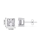 Load image into Gallery viewer, Asscher Cut Diamond Stud Earring