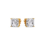 Load image into Gallery viewer, Asscher Cut Diamond Stud Earring