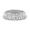 Load image into Gallery viewer, 3-carat-diamond-radiant-wedding-band-5-stone-in-white-gold-FD8008RABHAND-3.00CT-NL-WG.jpg