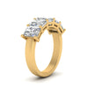 Load image into Gallery viewer, 3-carat-diamond-radiant-wedding-band-5-stone-in-yellow-gold-FD8008RABHAND-3.00CT-NL-YG.jpg