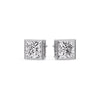 Load image into Gallery viewer, Stylish Princess Bezel Diamond Studs