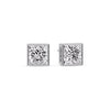 Load image into Gallery viewer, Stylish Princess Bezel Diamond Studs
