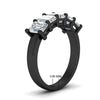 Load image into Gallery viewer, 3-carat-emerald-cut-5-stone-diamond-wedding-band-in-black-gold-fdwb8008emangle2-3.00ct-nl-bg-hw