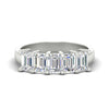 Load image into Gallery viewer, 3-carat-emerald-cut-5-stone-diamond-wedding-band-in-platinum-fdwb8008emsleep-3.00ct-nl-wg