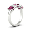 Load image into Gallery viewer, 3-carat-emerald-cut-5-stone-pink-sapphire-wedding-band-in-white-gold-fdwb8008emgsadrpiangle2-3.00ct-nl-wg