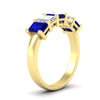 Load image into Gallery viewer, 3-carat-emerald-cut-5-stone-sapphire-wedding-band-in-yellow-gold-fdwb8008emgsablangle2-3.00ct-nl-yg