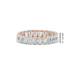 Load image into Gallery viewer, 3 Carat Emerald Cut Diamond Eternity Band