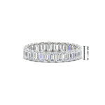 Load image into Gallery viewer, 3 Carat Emerald Cut Diamond Eternity Band