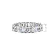 3 Carat Emerald Cut Diamond Eternity Band