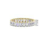 Load image into Gallery viewer, 3 Carat Emerald Cut Diamond Eternity Band