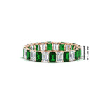 Load image into Gallery viewer, 3 Carat Emerald Cut Diamond Eternity Band