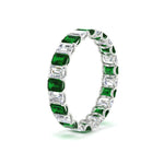 Load image into Gallery viewer, 3 Carat Emerald Cut Diamond Eternity Band