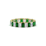 Load image into Gallery viewer, 3 Carat Emerald Cut Diamond Eternity Band