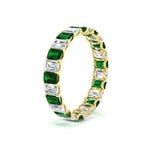 Load image into Gallery viewer, 3 Carat Emerald Cut Diamond Eternity Band