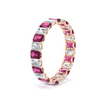 Load image into Gallery viewer, 3 Carat Emerald Cut Diamond Eternity Band