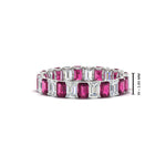 Load image into Gallery viewer, 3 Carat Emerald Cut Diamond Eternity Band