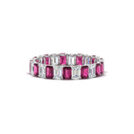 Load image into Gallery viewer, 3 Carat Emerald Cut Diamond Eternity Band
