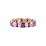 Load image into Gallery viewer, 3 Carat Emerald Cut Diamond Eternity Band