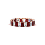 Load image into Gallery viewer, 3 Carat Emerald Cut Diamond Eternity Band