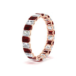 Load image into Gallery viewer, 3 Carat Emerald Cut Diamond Eternity Band