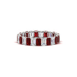 Load image into Gallery viewer, 3 Carat Emerald Cut Diamond Eternity Band