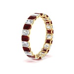 Load image into Gallery viewer, 3 Carat Emerald Cut Diamond Eternity Band