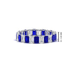 Load image into Gallery viewer, 3 Carat Emerald Cut Diamond Eternity Band