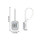 Load image into Gallery viewer, 3-carat-emerald-diamond-halo-classic-lever-back-earrings-in-white-gold-FD-EAR11235EMANGLE1-3.00CT-NL-WG.jpg
