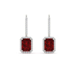 Load image into Gallery viewer, 3-carat-emerald-ruby-halo-classic-lever-back-diamond-earrings-in-white-gold-FD-EAR11235EMGRUDRANGLE1-3.00CT-NL-WG.jpg