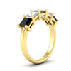 Load image into Gallery viewer, 3-carat-five-stone-princess-black-diamond-wedding-band-in-yellow-gold-fdwb8008prblackangle2-3.00ct-nl-yg.jpg