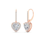 Load image into Gallery viewer, 3-carat-halo-diamond-heart-lever-back-earring-in-rose-gold-FDEAR-11235HT-3.00CT-NL-RG.jpg