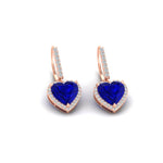 Load image into Gallery viewer, 3-carat-halo-diamond-heart-lever-back-earring-with-sapphire-in-rose-gold-FDEAR-11235HTGSABL-3.00CT-NL-RG.jpg