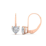Load image into Gallery viewer, 3-carat-heart-stud-diamond-leverback-Earrings-in-rose-gold-FDEAR9225HT-3.00 CT-NL-RG