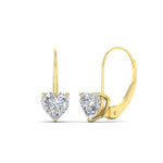 Load image into Gallery viewer, 3-carat-heart-stud-diamond-leverback-Earrings-in-yellow-gold-FDEAR9225HT-3.00 CT-NL-YG