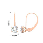 Load image into Gallery viewer, 3-carat-lever-back-round-diamond-studs-earring-in-rose-gold-FDEAR9225RO-3.00CT-NL-RG